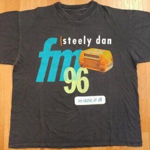 Steely Dan t-shirt, vintage 1996 FM 96 No Static At All Tour